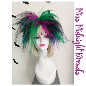 Turquoise, blue, green and pink hair falls, listing is for a pair code BLB94