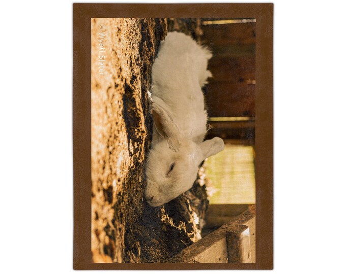 Cozy Velveteen Microfiber Blanket with Sleeping Rabbit Design, Soft Throw for Home Decor, Perfect Gift for Animal Lovers, Snuggle [...]