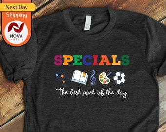 Specials Teacher T-Shirt, Art Music PE Team Shirt