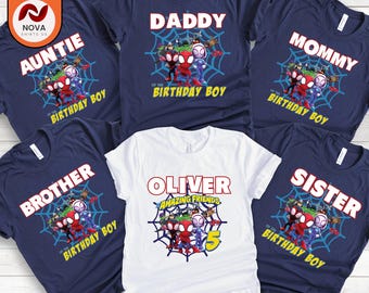 Spidey and His Amazing Friends Birthday Shirt, Spiderman shirts Custom Kids shirts, Spidey Shirt, Birthday Boy Shirt birthday boy shirt