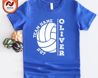 Personalized Volleyball Team Shirt, Custom Name & Number
