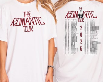 Romantic Tour Shirt Concert Fan Music Graphic Tee