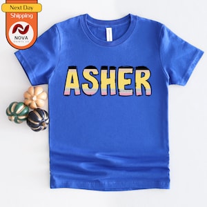 Personalized Back to School Kids Shirt - Cute Back to School Shirt - Boy Name Toddler Tee - Custom Name Pencil Shirt - 1st Day of School