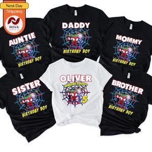 Spidey and His Amazing Friends Birthday Shirt, Spiderman shirts Custom Kids shirts, Spidey Shirt, Birthday Boy Shirt birthday boy shirt
