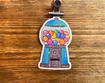 Holographic Gumball Machine Sticker – Sparkly Vinyl