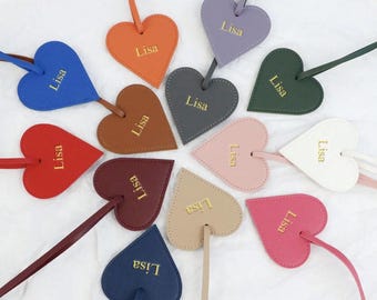 Custom Monogrammed Heart Keychain – Adjustable Heart Charm