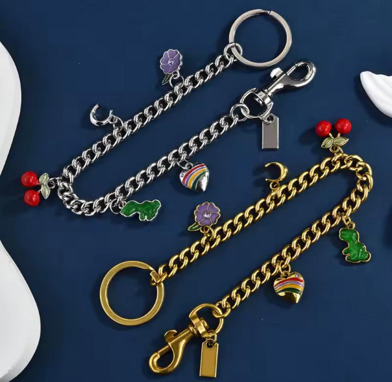 Coach Bag Charm Chain - Etsy