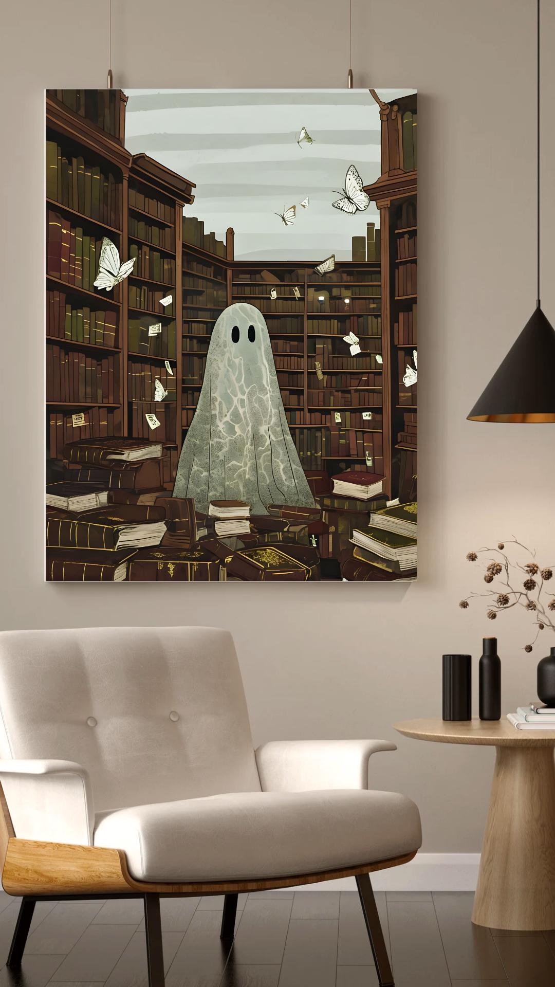 Vintage Halloween Digital Wall Art | Moody Ghost Prints | Dark Spooky ...