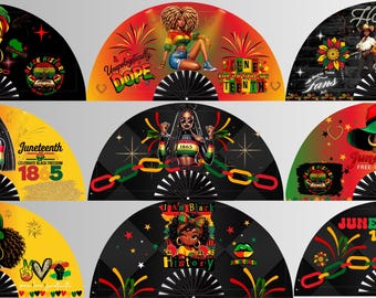 Clack Fan - Juneteenth - Editable en Canva