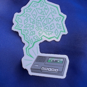 Gruseliges Tonbandgerät Sticker