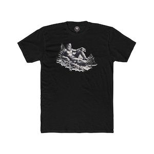 Funny Bigfoot T-Shirt: "My Eyes Are Up Here" Unisex Tee image 10