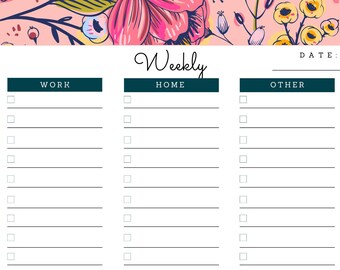 Weekly To-Do List