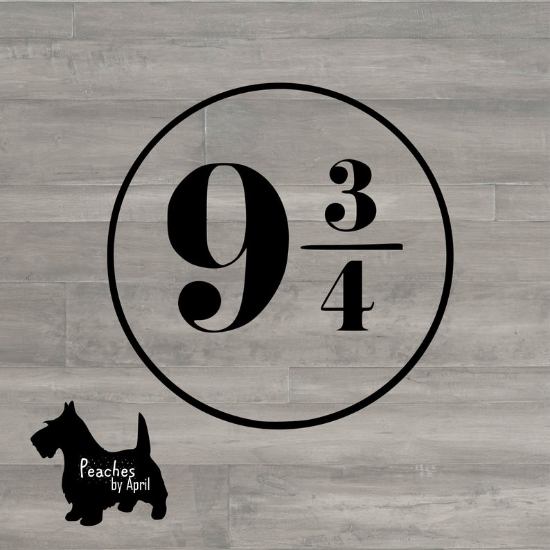 Download Platform 9 3/4 SVG File for Cricut and Silhouette | Etsy