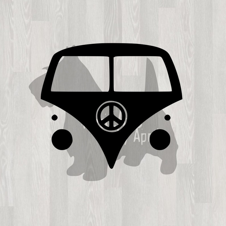 Hippie Van SVG for Cricut Hippy Bus Cut File VW Samba Camper | Etsy
