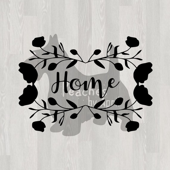Download Free Floral Wreath Home Sign Svg For Cricut Farmhouse Decor File Etsy SVG Cut Files