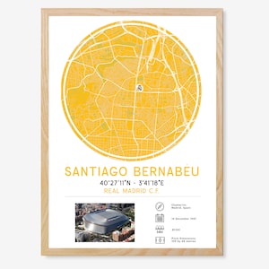 Posters (EU) Real Madrid Santiago Bernabeu La Liga Spain España Futbol Soccer Football Gift