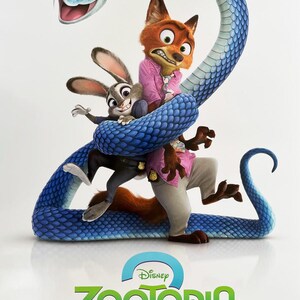 May include: A promotional poster for Disney's Zootopia 2. The image features Judy Hopps, Nick Wilde, and a blue snake. The Zootopia 2 logo is at the bottom, with the text "ONLY IN CINEMAS NOVEMBER".