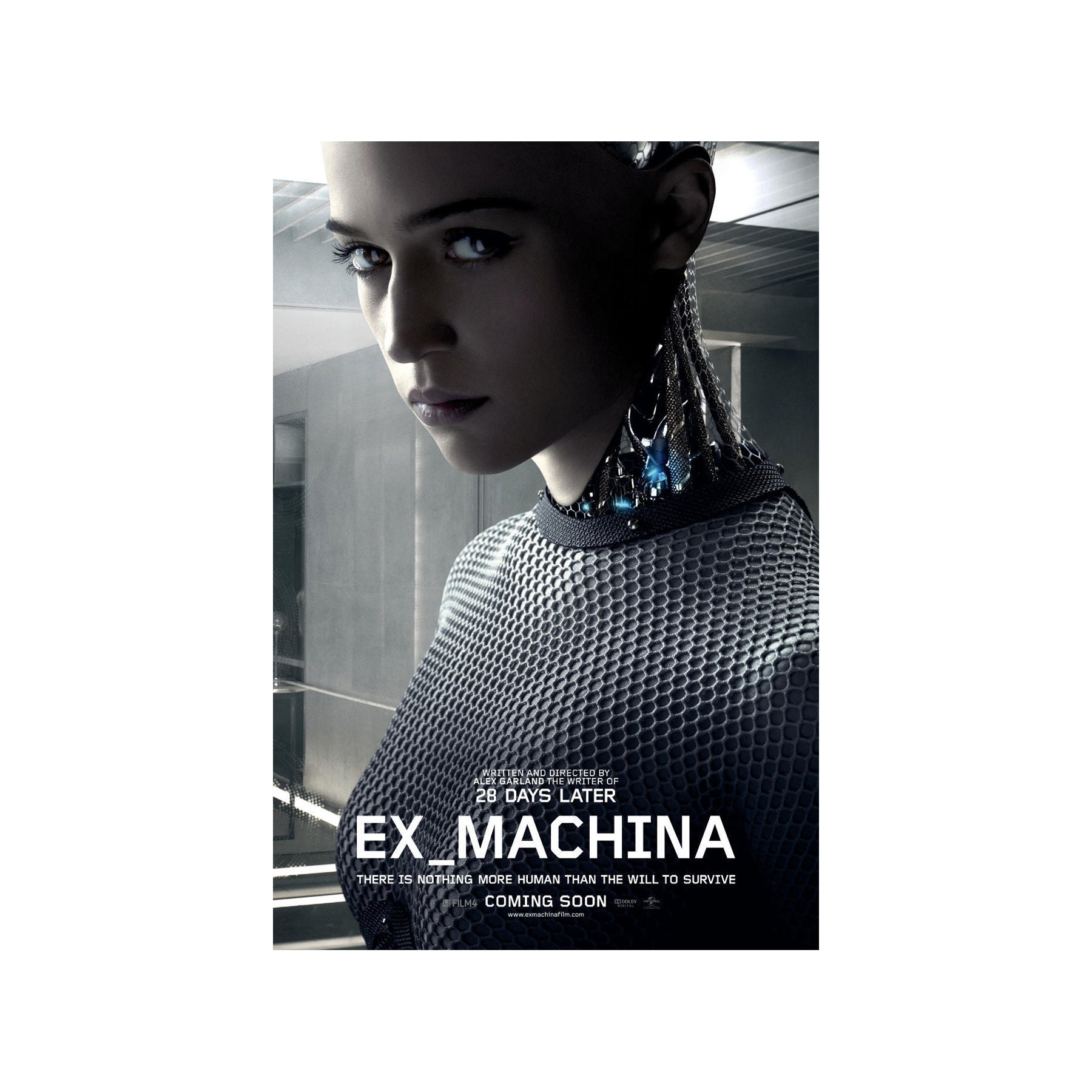 EX MACHINA Movie Poster Sided Rare ORIGINAL Intl Advance 27x40