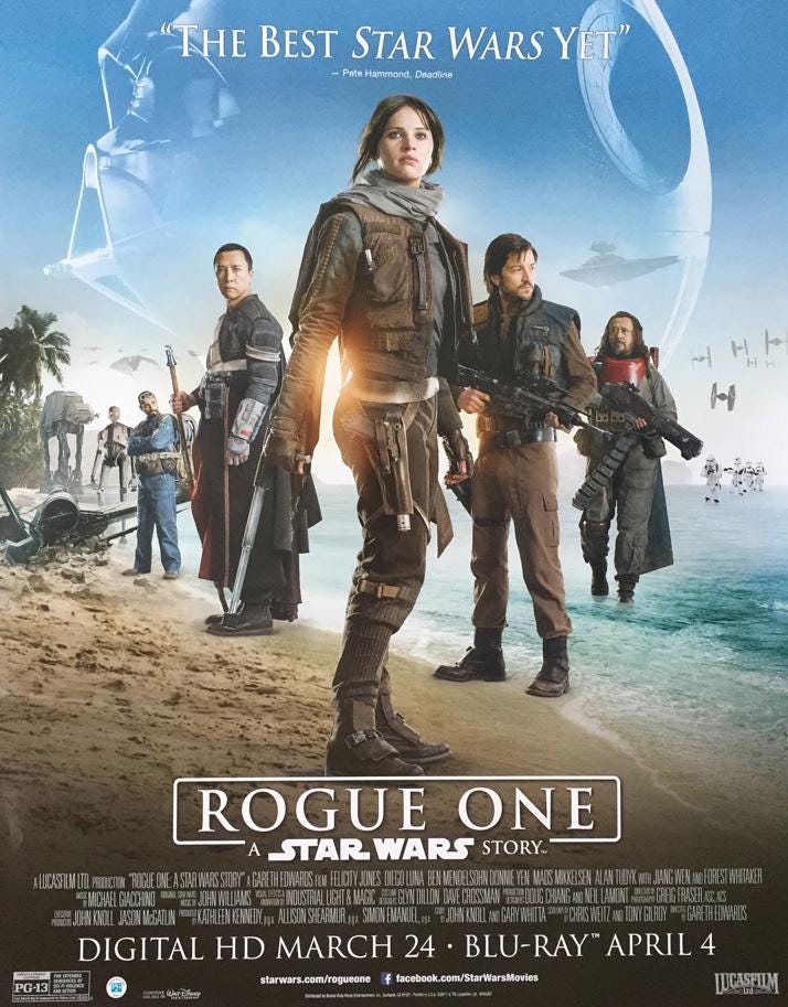 Rogue One: A Star Wars Story MOVIE POSTER 1 Sided ORIGINAL Mini
