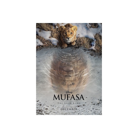 Mufasa The Lion King Movie Poster Sided ORIGINAL INTL Advance 27x40