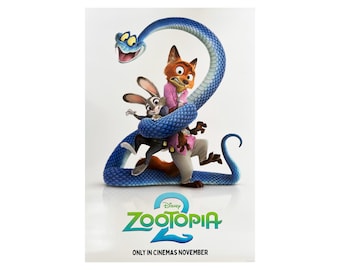 ZOOTOPIA 2 MOVIE POSTER 2 Sided Original Intl Advance 27x40 Jason ZOOTOPIA 2 MOVIE POSTER 2 Sided Original Intl Advance 27x40 Jason