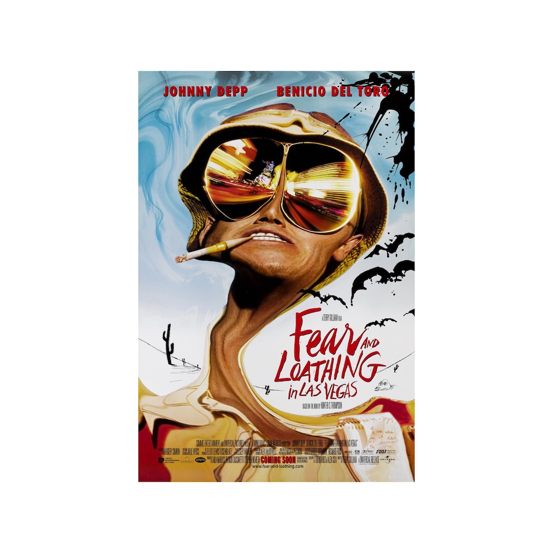 Fear and Loathing in Las Vegas MOVIE POSTER 2 Sided ORIGINAL Intl