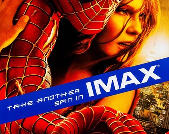 【映画館用両面ポスター】スパイダーマン 2 IMAX ver. SPIDER-MAN 2 Movie Poster 2 Sided Original IMAX 27x40 Tobey