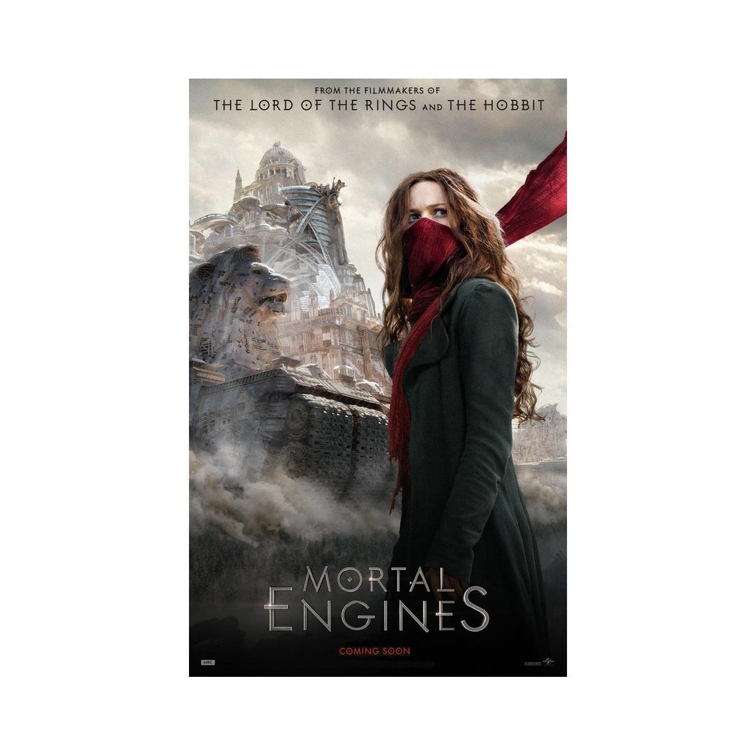 MORTAL ENGINES Movie Poster 2 Sided ORIGINAL Intl Version B 27x40 Hera ...