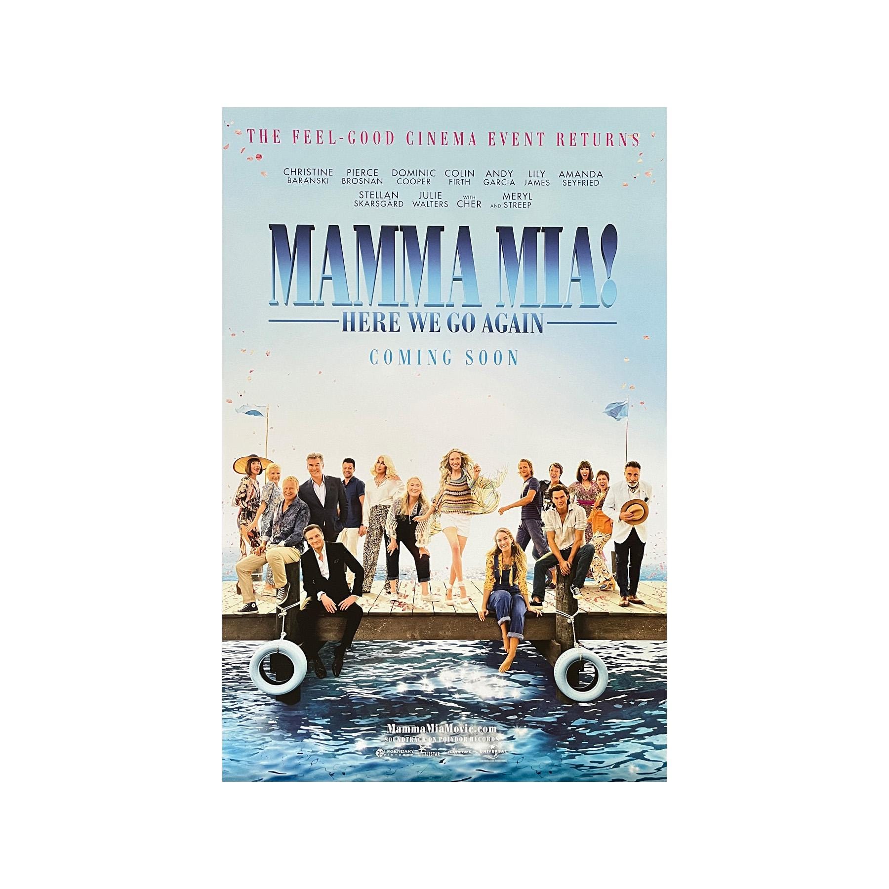 Mamma Mia! Here We Go Again MOVIE POSTER 2 Sided ORIGINAL Intl