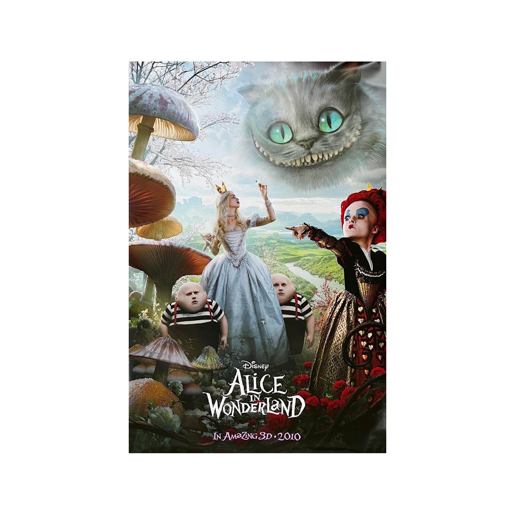 ALICE IN WONDERLAND Movie Poster 2 Sided Original Cheshire Cat