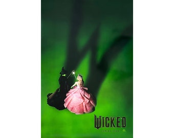 WICKED Movie Poster 2 Sided ORIGINAL INTL Advance 27x40 Ariana Grande Cynthia Erivo