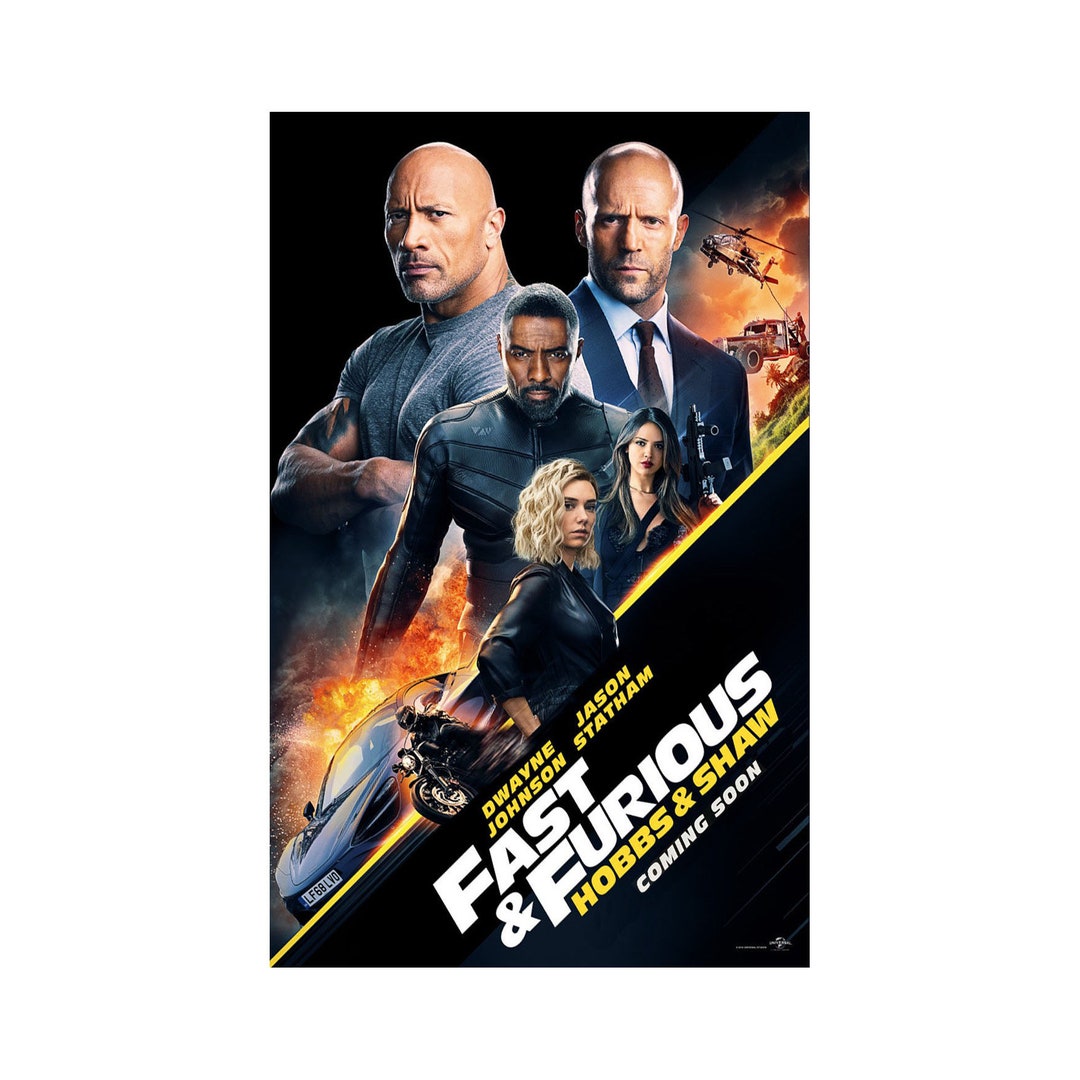 Fast Furious Presents Hobbs and Shaw MOVIE POSTER Sided