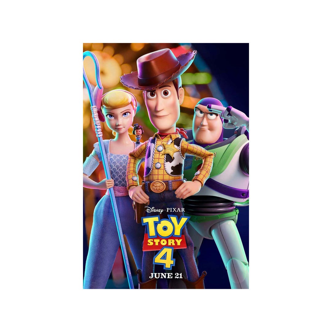 TOY STORY 4 Movie Poster 2 Sided ORIGINAL Advance 27x40 Tom Hanks Tim toy-story-4-movie-poster-2-sided-original-advance-27x40-tom-hanks-tim