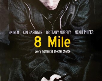 8 MILE MOVIE POSTER 2 Sided Original Intl Final 27x40 Eminem