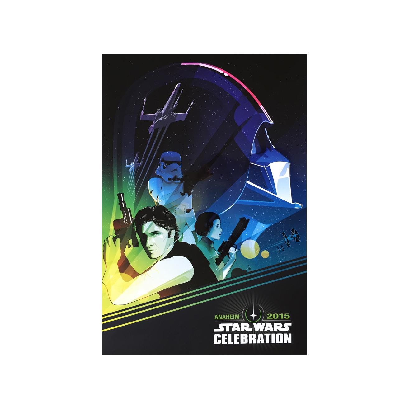 STAR WARS CELEBRATION II ポスター STAR WARS: CELEBRATION Movie Poster 1 Sided Rare Original D23 Mini