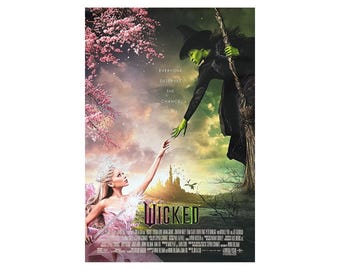WICKED Movie Poster 1 Sided ORIGINAL Final 27x40 Ariana Grande Cynthia Erivo
