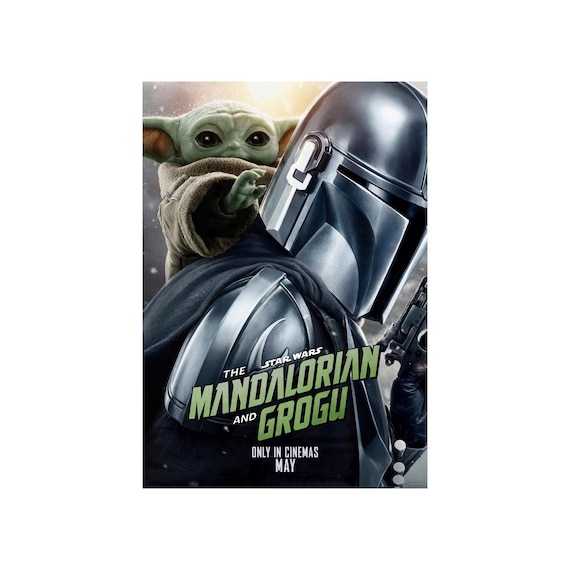 STAR WARS: the Mandalorian and Grogu Movie Poster 2 Sided ORIGINAL