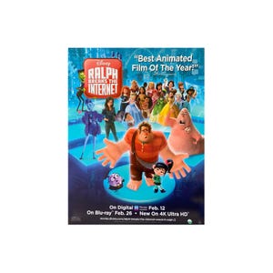 Wreck It Ralph 2 Ralph Breaks The Internet MOVIE POSTER 1 Sided ORIGINAL 22X28