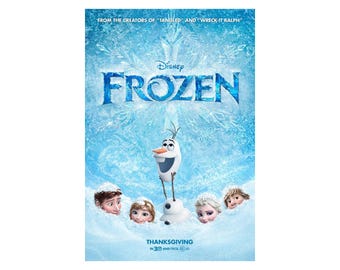 FROZEN Movie Poster 2 Sided ORIGINAL FINAL 27x40 Kristen Bell Idina Menzel