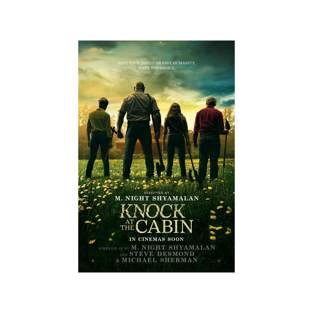 Knock at the Cabin MOVIE POSTER 2 Sided ORIGINAL Advance 27x40 M. Night ...