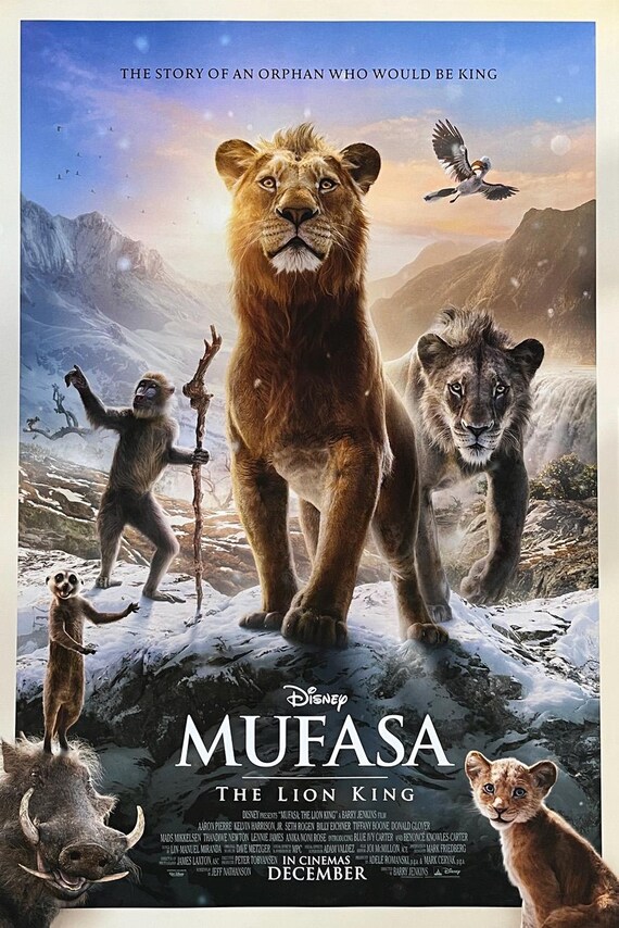 Mufasa the Lion King Movie Poster Sided ORIGINAL INTL Final