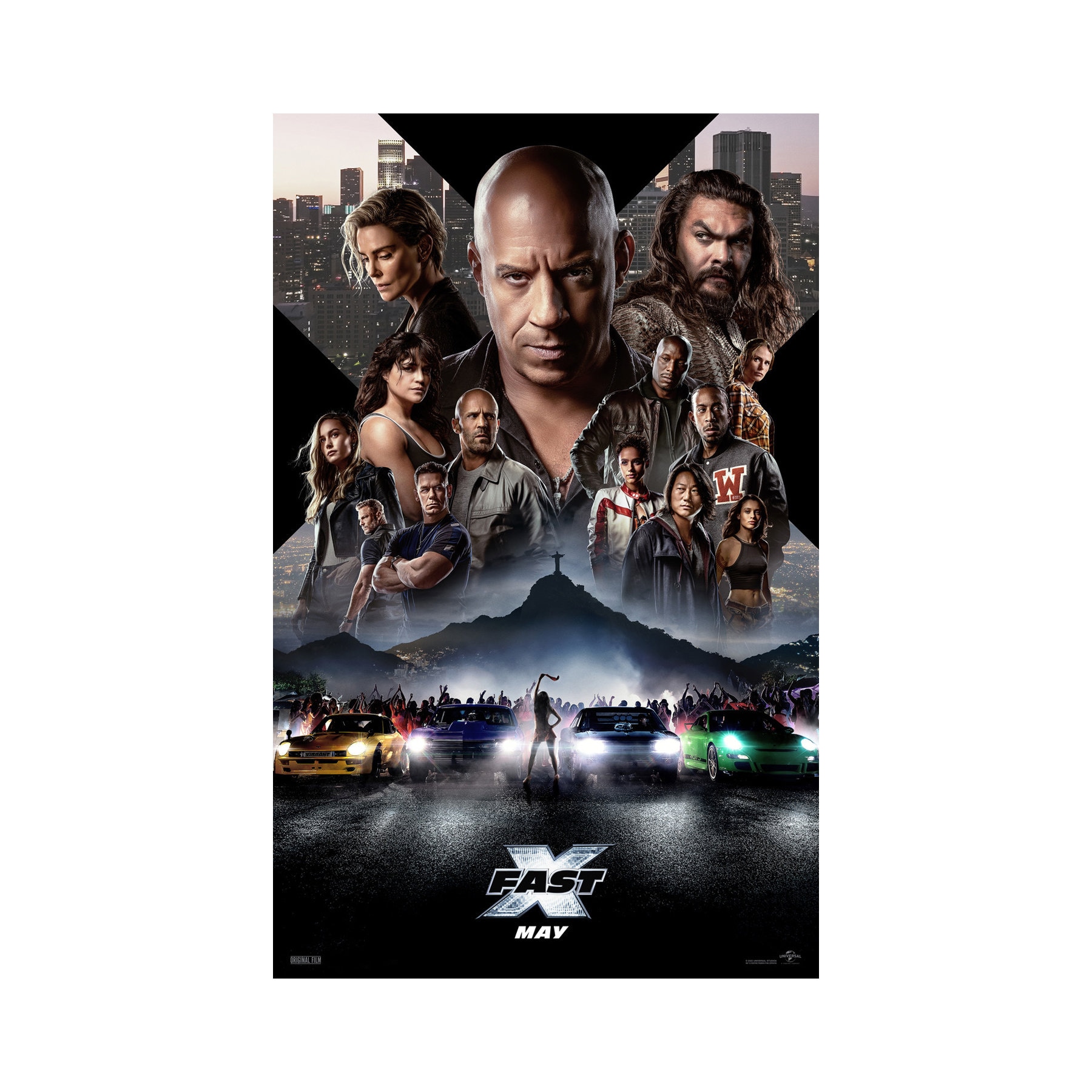 FAST X Movie Poster 2 Sided ORIGINAL Final 27x40 Vin Diesel Jason
