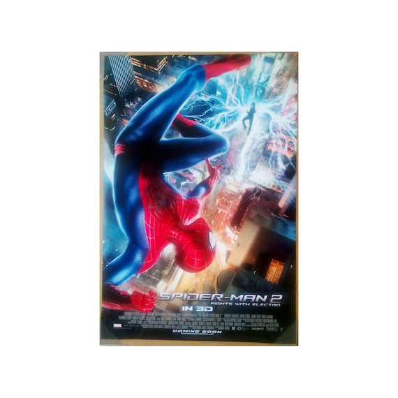 AMAZING SPIDER-MAN 2 Movie Poster 2 Sided Rare Original 27x40
