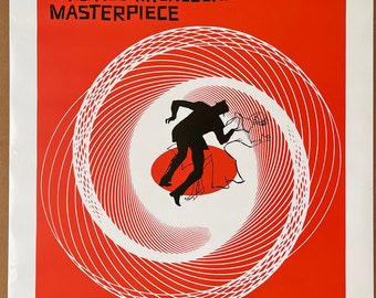 VERTIGO Movie Poster 2 Sided R1996 ORIGINAL 27x40 Alfred Hitchcock