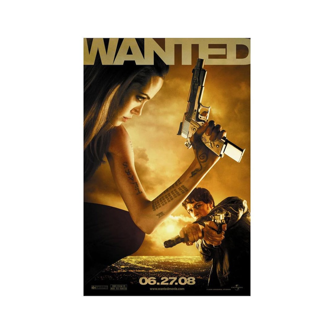 WANTED MOVIE POSTER 1 Sided Original Advance Version B 27x40