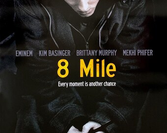 8 MILE MOVIE POSTER 2 Sided Original Final 27x40 Eminem Brittany