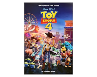 TOY STORY 4 Movie Poster 2 Sided ORIGINAL Advance Version C 27x40 Tom Hanks Tim Allen