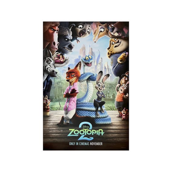 ZOOTOPIA 2 MOVIE POSTER 2 Sided Original Intl Final Version B