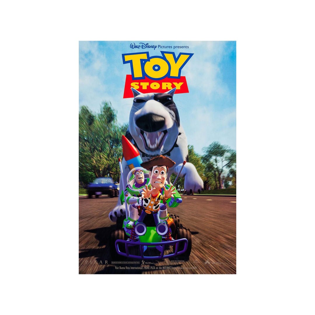TOY STORY Movie Poster 1 Sided Rare ORIGINAL Chase Version 27x40