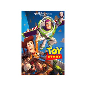 Póster de la película TOY STORY, 2 caras, original, raro, 27 x 40, Tim Allen, Tom Hanks